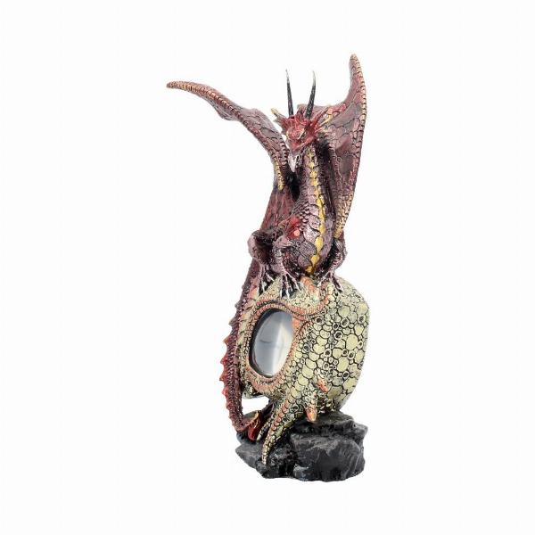 Photo #2 of product U2052F6 - Eye of the Dragon Light Up Red Figurine Ornament