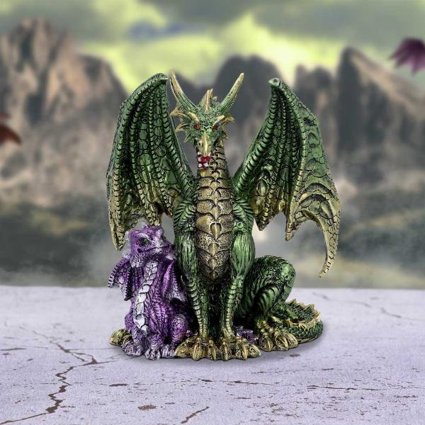 Photo #5 of product U6177W2 - Fearsome Guide Dragon Figurine 17.7cm