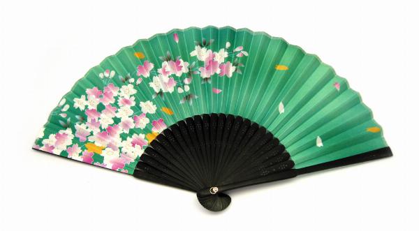 Photo of Floral Mixed Designs Japanese Fan (Set of 3)