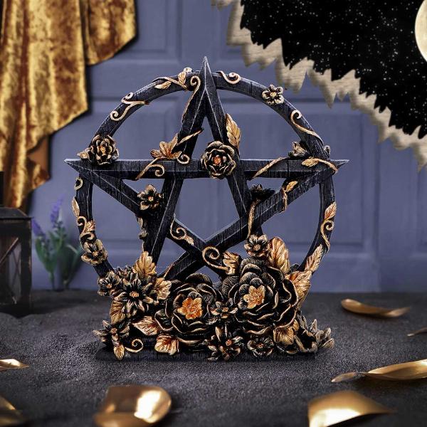 Photo #5 of product B6616B24 - Dark Floral Decorative Pentagram Ornament