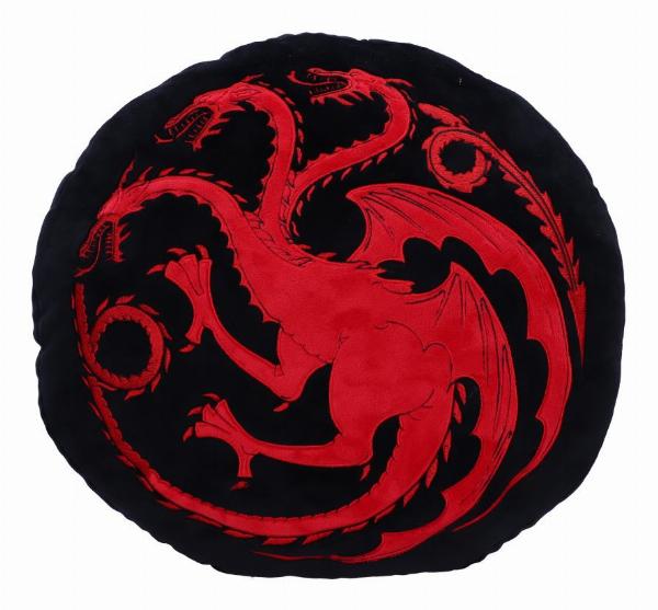Photo #1 of product C6443X3 - Game of Thrones Targaryen Cushion Black and Red Size 40cm