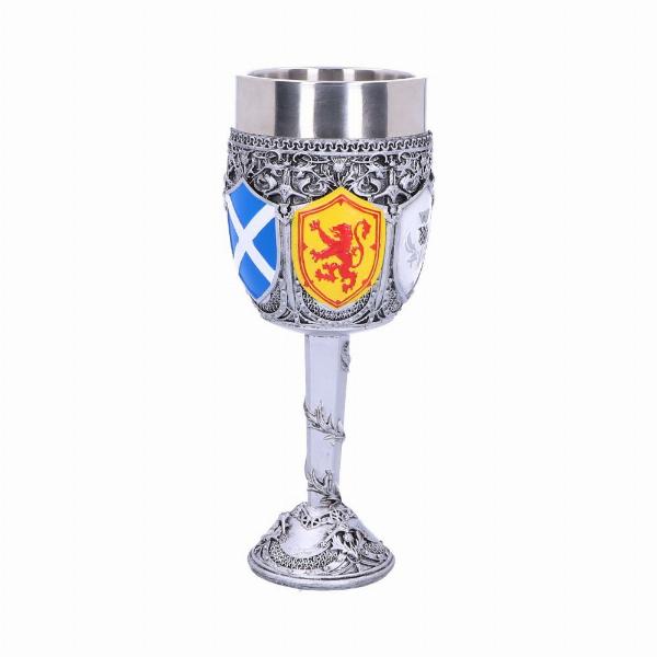 Photo #2 of product B4697P9 - Goblet of the Brave Scottish Shield Glass