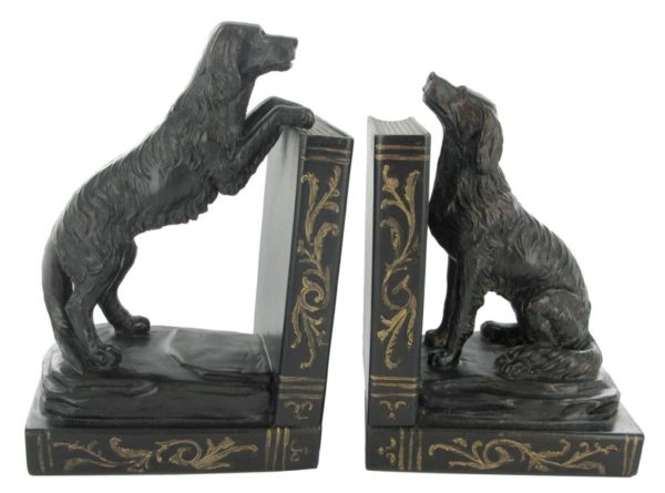 Photo of Golden Retriever Bookends Bronze