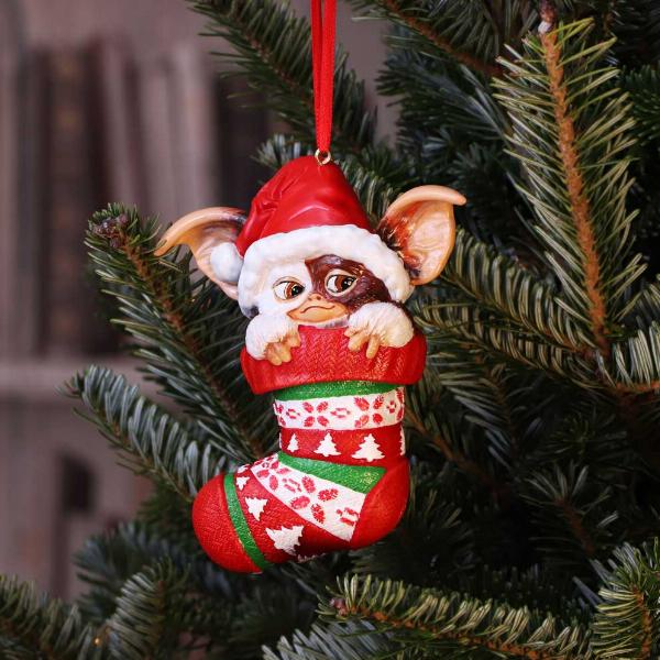 Photo #5 of product B5588T1 - Gremlins Gizmo in Stocking Hanging Festive Decorative Ornament