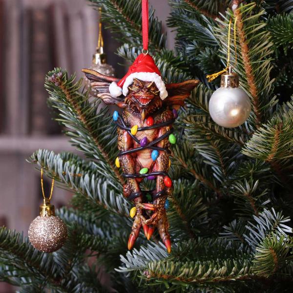 Photo #5 of product B5592T1 - Gremlins Mowhawk in Fairy Lights Hanging Festive Decorative Ornament