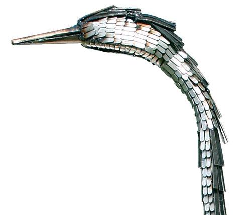 Photo of Grey Heron Metal Garden Ornament