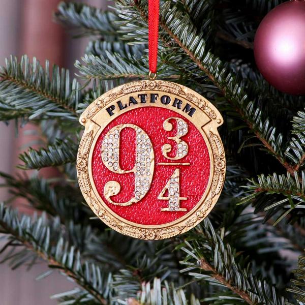 Photo #5 of product B5677T1 - Harry Potter Train Platform 9 3/4 Hanging Festive Decorative Ornament