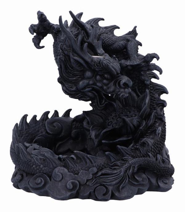 Photo #1 of product U6335X3 - Heilong Asian Inspired Dragon Backflow Incense Burner 17.5cm