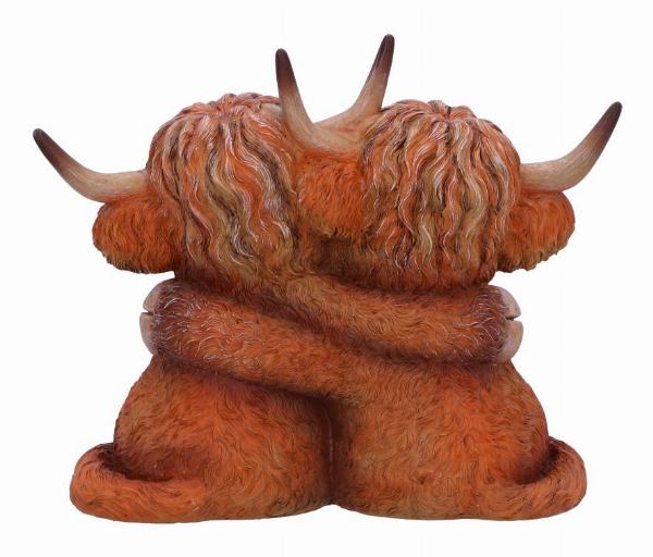 Photo #3 of product B6901C24 - Highland Cow Hug Figurine