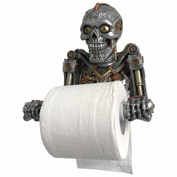 Photo #1 of product U4937R0 - Steampunk Humanoid Helper Toilet Roll Holder