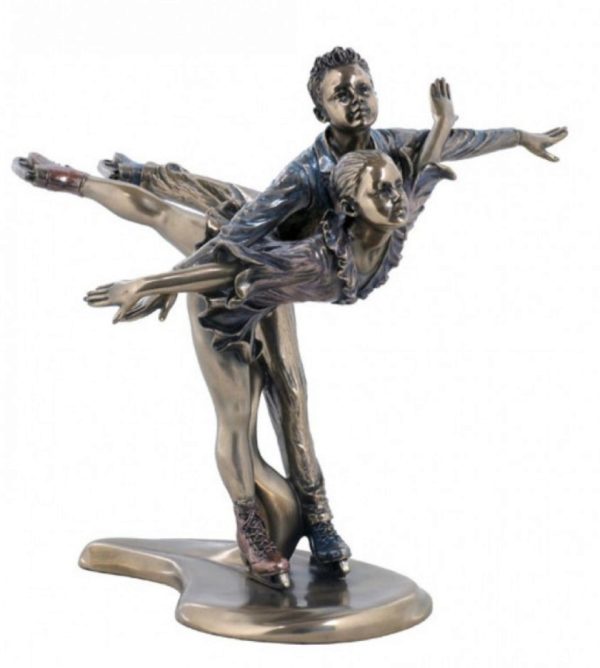 Photo of Ice Skating Bronze Figurine Austrian Waltz