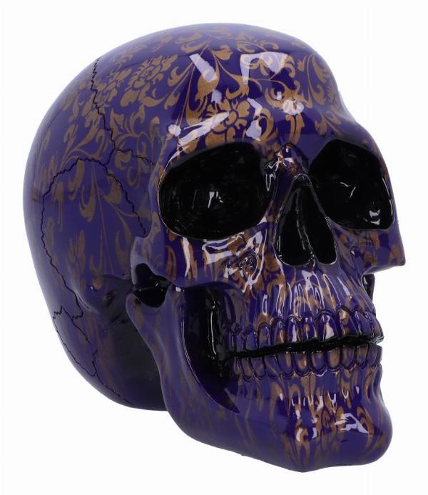 Photo #1 of product U6447X3 - Indigo Elegance Skull 18.5cm