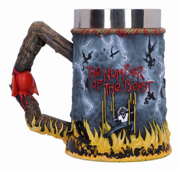 Photo #3 of product B6831C24 - Iron Maiden The Number of the Beast Album Tankard