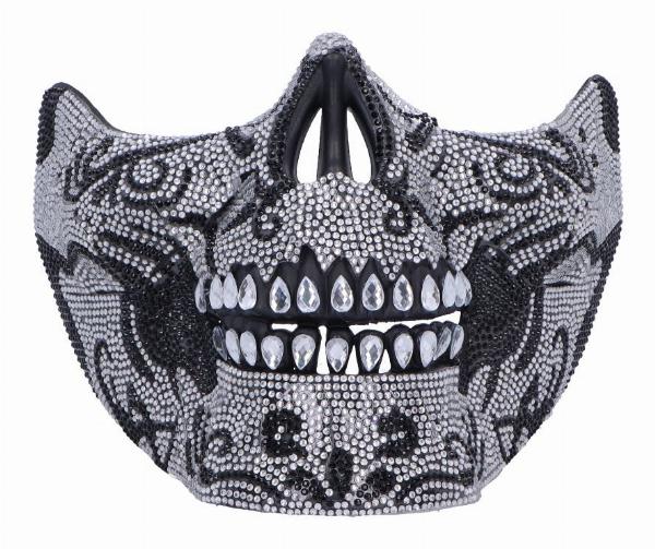 Photo #1 of product D7110B25 - Fancy Dress Jewelled Masquerade Mask Cosplay (Silver)