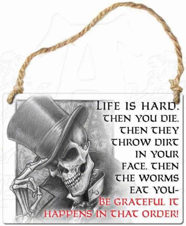 Photo of Life is Hard Small Steel Plaque