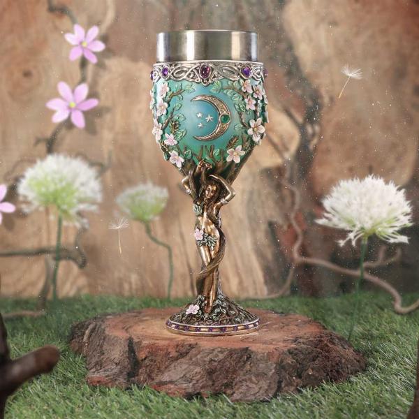 Photo #5 of product B6057W2 - Triple Moon Goddess Maiden Goblet 20.8cm
