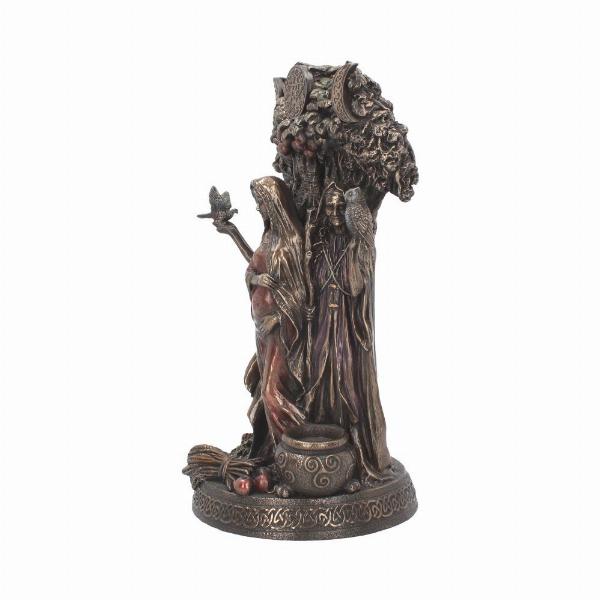 Photo #2 of product H3151H7 - Bronzed Maiden, Mother, Crone Triple Moon Figurine