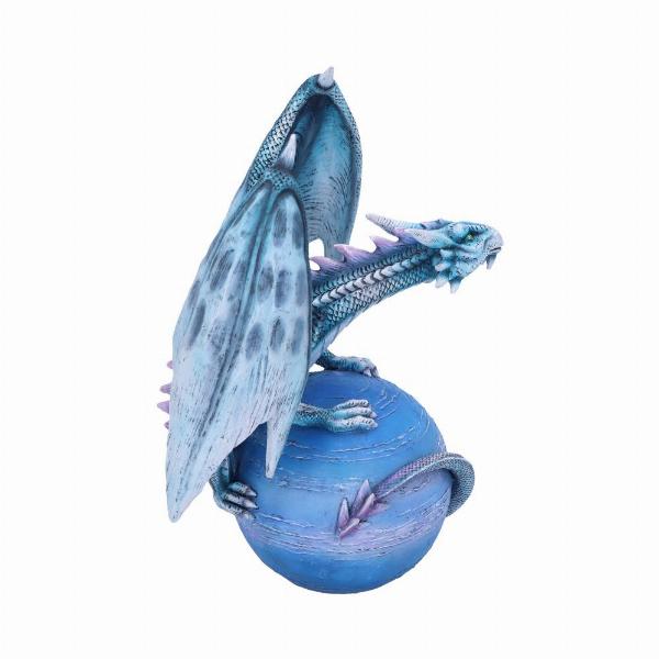 Photo #4 of product D4989R0 - Mercury Guardian Turquoise Planet Dragon Figurine