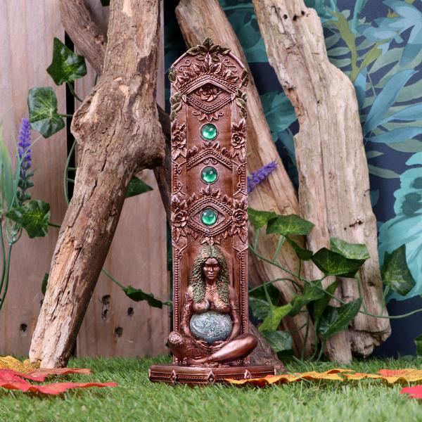 Photo #5 of product E5265S0 - Ethereal Mother Earth Gaia Art Statue Incense Burner