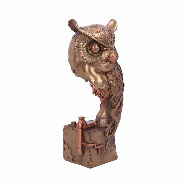 Photo #4 of product D5833U1 - Bronze Steampunk Owl Figurine 29cm