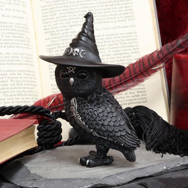 Photo #5 of product B5239S0 - Owlocen Witches Hat Occult Owl Figurine