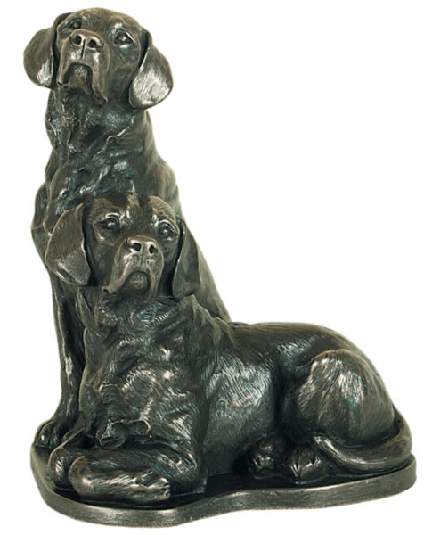 Photo of Pair of Labradors Bronze Ornament