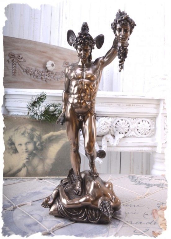 Photo of Perseus Holding the head of Medusa Bronze Figurine 34cm