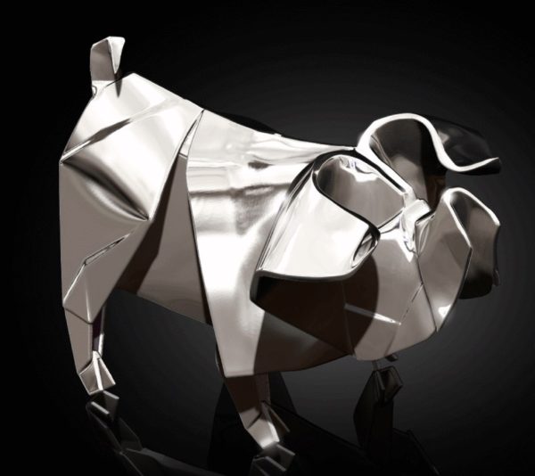 Photo of Pig Hallmarked Sterling Silver Miniature NOMI Design