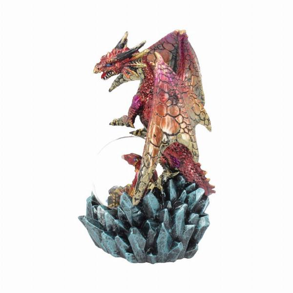 Photo #2 of product U4500N9 - Ruby Oracle Red Dragon Fortune Seer Figurine 18.5cm