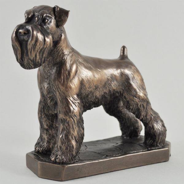 Photo of Schnauzer Bronze Dog Sculpture (David Geenty)