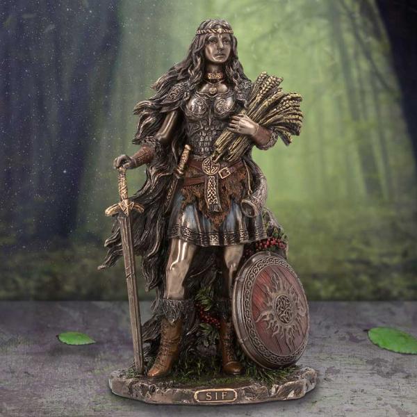 Photo #5 of product D6115W2 - Sif Goddess of Earth and Family Bronze Figurine 22cm