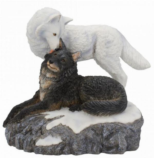Photo of Snow Kisses Wolf Figurine (Lisa Parker)