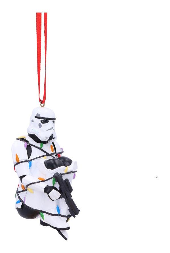 Photo #4 of product B6414X3 - Stormtrooper In Fairy Lights Decorative Hanging Ornament 9cm