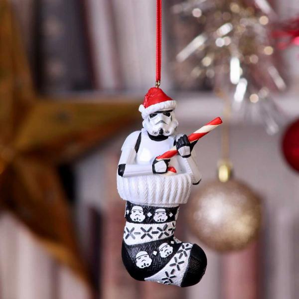 Photo #5 of product B5779U1 - Officially Licensed Stormtrooper in Stocking Hanging Ornament 11.5cm