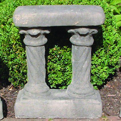 Photo of Straight Top and Column Bases Stone Bench