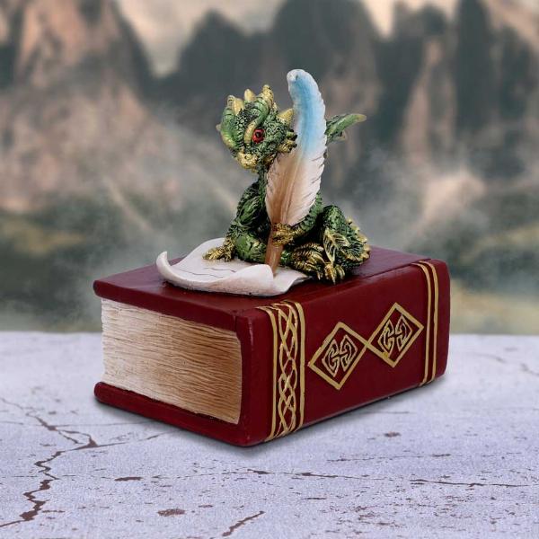 Photo #5 of product U6179W2 - The Scribe Dragon Trinket Box 13.8cm