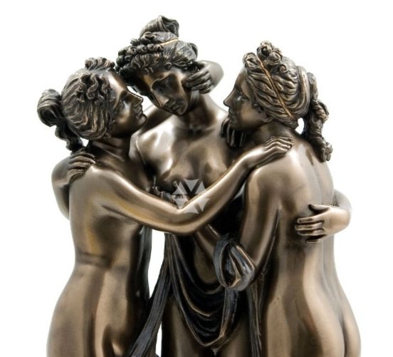 Photo of The Three Graces Bronze Statue 29 cm