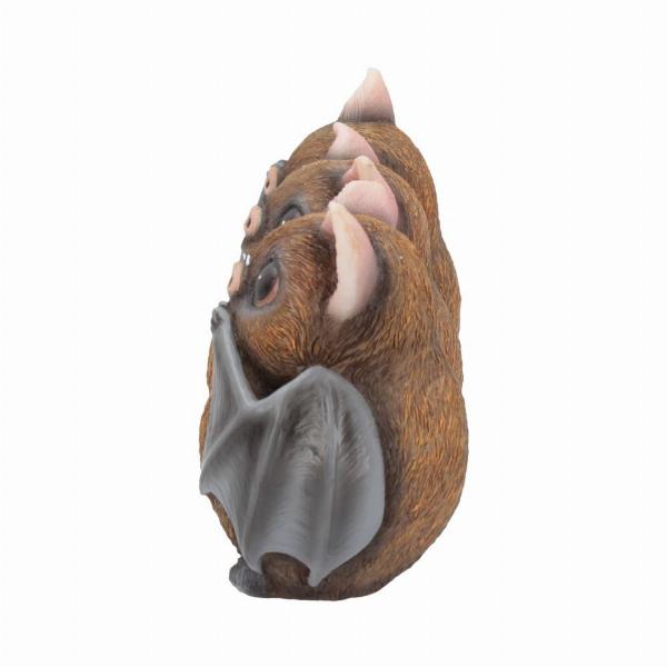 Photo #2 of product B4473N9 - Nemesis Now Three Wise Bats Figurines 8.5cm
