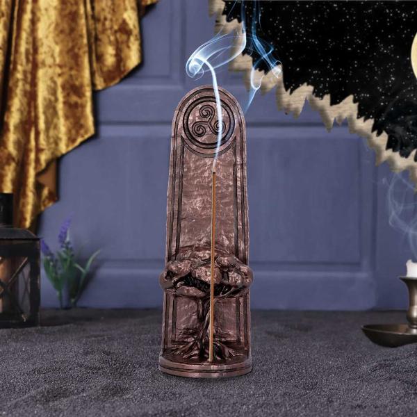 Photo #5 of product B6192W2 - Exclusive Bronze Tree of Life Incense Burner 23.5cm