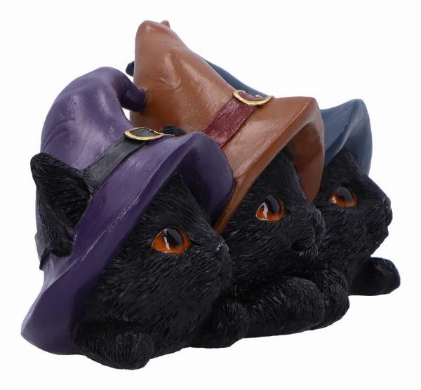 Photo #4 of product U7046M25 - Trio of Mischief Witches Cats Figurine