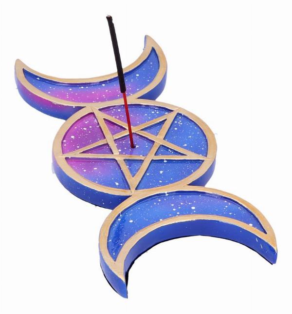 Photo #2 of product U4786P9 - Galaxy Triple Moon Goddess Incense Stick Burner Set of Four