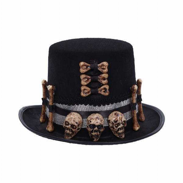 Photo #5 of product D5039R0 - Voodoo Priest's Skull and Bone Top Hat