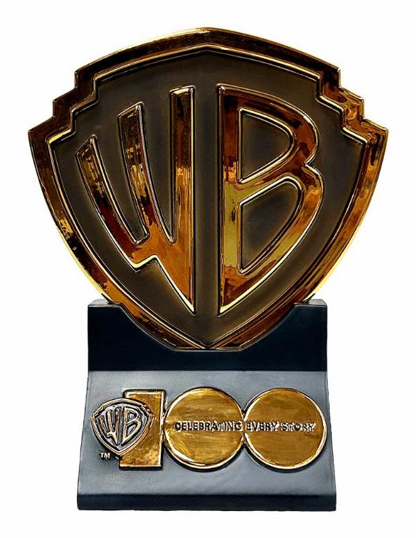 Photo #1 of product B6495X3 - Warner Brothers 100 Gold Commemorative Shield 20cm