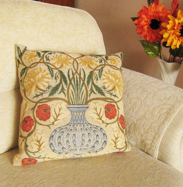 Phot of William Morris Andrew Morris Tapestry Cushion
