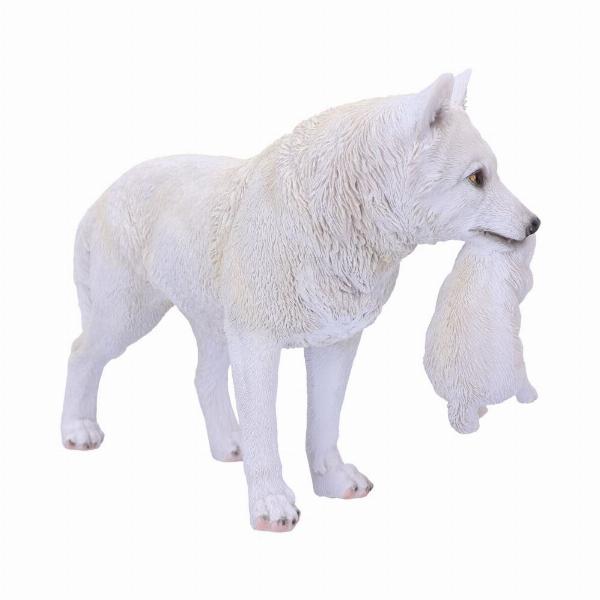 Photo #4 of product U6131W2 - Winter Bond Mother Wolf and Pup Figurine 30cm