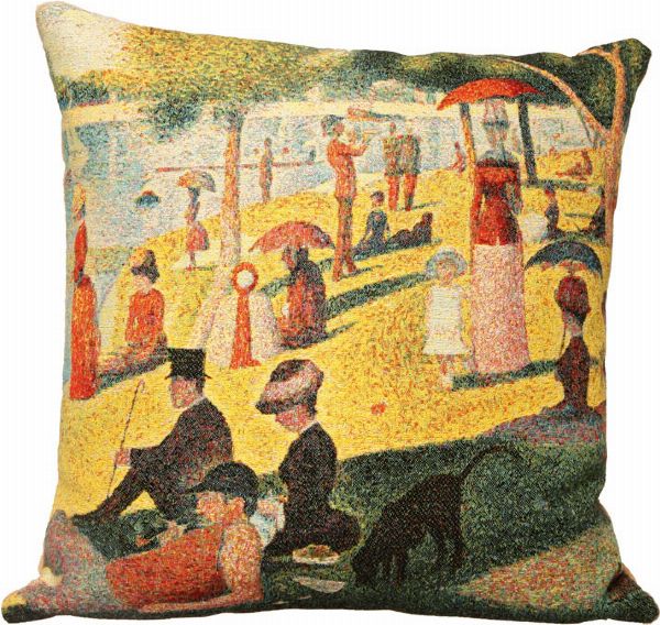 Phot of A Sunday Afternoon On The Island Of La Grande Jatte By Georges Seurat Tapestry Cushion I