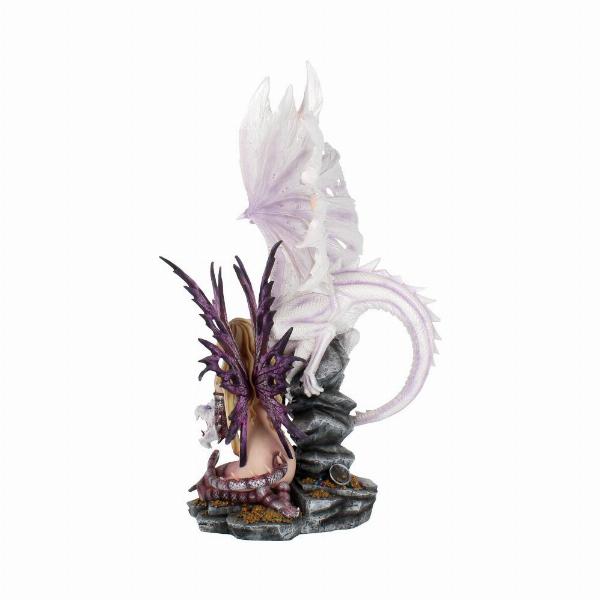 Photo #3 of product D0131A3 - Aarya Dragon Guardian Dragon & Fairy Figurine 59cm