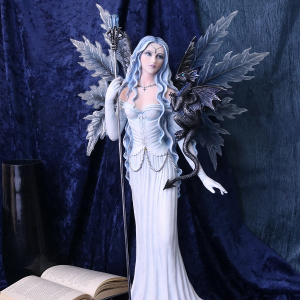 Photo #5 of product D4522N9 - Ice Fairy Figurine With Dragon Companion Adica 57cm