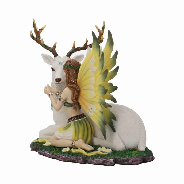 Photo #2 of product D4030K8 - Adoration stag and spring fairy medium figurine