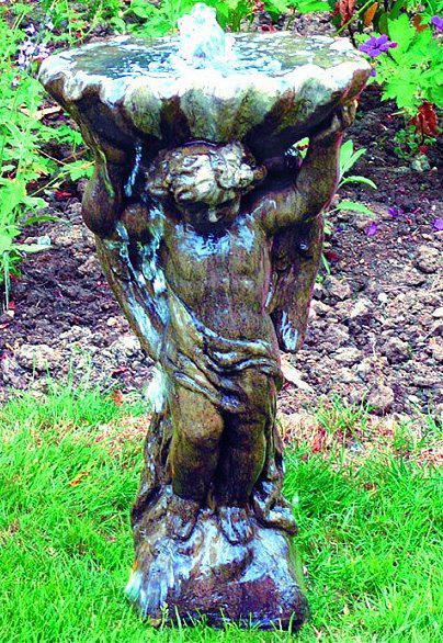 Photo of Angel and Shell Stone Fountain